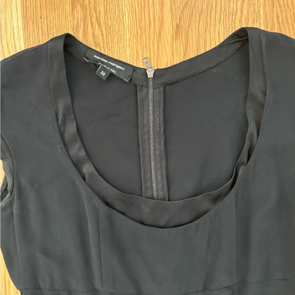Narciso Rodriguez Black Silk Dress Made In italy Size 38 - Picture 2 of 8